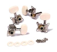 ibasenice 2 Pair Ukulele Tuning Pegs Machine Heads Tuner for 4 Strings Classical Guitar Compatible A-23 Model Long Shaft Square Flat Head