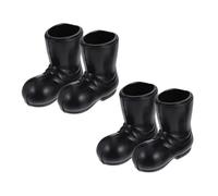 ibasenice 2 Pairs decorate decorations Christmas Miniature Shoes boots miniature Miniature Ornament Christmas boots accessories fine Santa Boots Adornment Toy Tiny Christmas Santa Boots