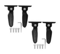 ibasenice 2 Pairs Nylon Bike Rear Foot Pedals with Foldable Design for Mountain Bikes and Electric Bicycles, Rear Passenger Foot Pegs Compatible with E-Bike and Motorbike Footrests