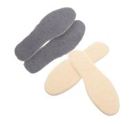 ibasenice 2 Pairs Wool Latex Boot Insoles Warm Foot Sole Inserts for Men Women Soft Breathable Comfortable Replacement Shoe Insoles for Work Boots Casual Shoes