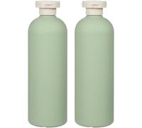 ibasenice 2 Pcs 400Ml Travel Squeeze Bottles with Flip Caps, Refillable Plastic Lotion Containers for Shampoo, Conditioner, Body Wash - Small Cosmetic Dispensing Bottles for Toiletries