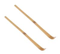 ibasenice 2 Pcs Matcha Bamboo Spoon Tea Tool Multi-Purpose Ergonomic Design Natural Simple Style Bamboo Tea Accessories for Restaurant