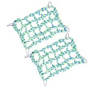 ibasenice 2 Pcs Parrot Climbing Net Rope for Pet Cage, Bite-resistant Green Rope Climbing to Parrots Physical and Mental Health for Climb and Play