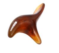 ibasenice 2 Pcs Thai Foot Massage Stick for Reflexology Yellow and Amber Resin Acupressure Tool for Soles and Legs Relaxation Smooth Surface Feet Massage Roller for Relief and Circulation