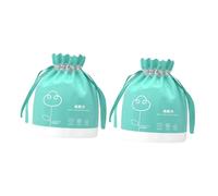 ibasenice 2 Rolls Disposable Face Towel Cotton Tissue Viscose Acetal Fibre Soft Replacement for Traditional Facial Towels Wipe Foundation Green for Daily Skincare