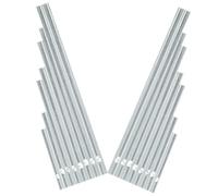 ibasenice 2 Sets Aluminum Wind Chime Tubes Hollow Chime Tubes for DIY Crafting Pre-drilled Replacement Pipes for Garden Creative Craft Kit
