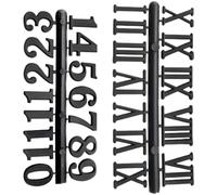 ibasenice 2 Sets Clock Numerals Supplies Clock Roman Number Plastic Unique Design Not Easy to Wear Or Tear Suitable Size