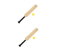 ibasenice 2 Sets EVA Cricket Bat and Soft Ball Outdoor Indoor Sports Safe Educational Boys and Developing Coordination and Social Skills