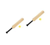 ibasenice 2 Sets EVA Cricket Texture Bat Parent Sports for Backyard and Beach Interactive Boys Outdoor Game