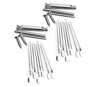 ibasenice 2 Sets Mini 8-key Diy Kalimba Thumb Piano Portable Finger Piano for Beginners and Boys and Girls Crystal Keys Handheld Musical Instrument Suitable for Travel and Practice