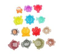 ibasenice 2 sets Stacking Cups Fish Animal Shaped Activity for Enhance Fine Motor Skills Interactive Learning Fun for Early Education