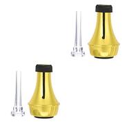 ibasenice 2 Sets Trumpet Straight Mute for Practice Abs Trumpet Muffler Suitable for Beginner Practice and Silent Playing