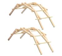 ibasenice 2 Sets Wooden Arch Bridge Model Stem Science DIY Educational Building Kit for Safe Premium Wood Construction Interactive Assembly Activity for Hand Skills Development
