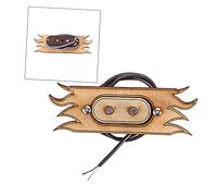 ibasenice 2 String Maple Humbucker Pickup for Electric Guitar Noiseless Double Coil Pickups Replacement Compatible with Guitar Bass Accessories