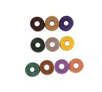 ibasenice 20 Pcs Assorted Colour Felt Washers for Cymbals and Instruments, Cotton Drum Accessory Providing Buffer and Protection Effect for Cymbal in Drumming Practice