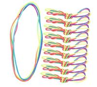 ibasenice 20 pcs Rainbow Finger String Soft Stretchy Hand Strings for Childrens Cats Cradle Game Enhancing Flexibility and Dexterity Material