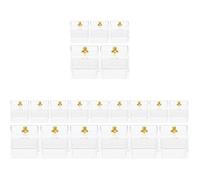 ibasenice 20 Pcs Transparent Storage Box Plastic Shoe Boxes with Lids Dollhouse Candy Boxes Mini Clear Favor Boxes Storage Tubs Miniature Storage Case Doll House Supply Toy Ob11 Jar