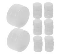 ibasenice 20 Pcs White Inserts for Baby Toys 2.0cm Flat Noise Maker Balls DIY Sensory Soft Replacement Parts for Infant Rattles