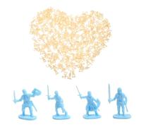 ibasenice 200pcs Mini Medieval Soldier Figures Plastic Miniature Models for Micro Landscaping Decor Detailed Craftsmanship Lightweight DIY Playset for Collectors