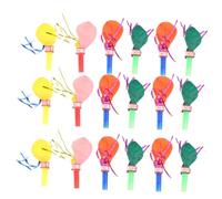 ibasenice 200pcs Noisemaker Balloons Boys and Girls Blowouts Musical Whistles Glitter Fringed for Xmas Halloween Celebration Random Color