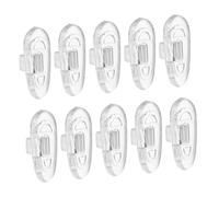 ibasenice 200pcs Replacement Nose Pads Bridge Pads for Glasses Cushions Push-in Glasses Replacement Plug-in Silicone Bridge Transparent