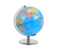 ibasenice 20cm World Globe with Stand Educational Globe in Chinese-English Kids Learning Toy Desktop World Map Classroom and Home Decoration Teaching Supplies