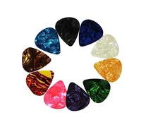 ibasenice 20pcs 0.71mm Thin Celluloid Guitar Picks Heart-shaped Ukulele Plectrums Light Picks for Acoustic and Electric Guitars Multipack with Mixed Colors for Players