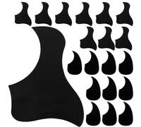 ibasenice 20pcs Acoustic Guitar Pickguards Set 41-inch Teardrop and Bird-shaped Black Pvc Scratch Protection Plates for Folk and Classical Guitars