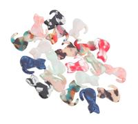 ibasenice 20pcs Adorable Cat Charms Acrylic Pendants for Key Chain Making and Portable Bag Pendant DIY Accessories with Handmade Design Random Color