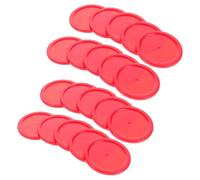 ibasenice 20pcs Air Hockey Table Replacement Pucks Plastic Lightweight 64mm Diameter for Mini Air Hockey Tables Easy to Carry Game Accessories Suitable for Family Gatherings and Office