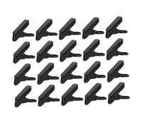 ibasenice 20pcs Black Camping Tent Snaps Clamp Tarp Clips Set for Outdoor Awning High Strength Plastic Alligator Clips with Barb Design for Secure Fabric Hold and Extra Anchor Points