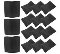 ibasenice 20Pcs Black Mourning Armbands Memorial Funeral Prayer Arm Bands for Memorial Service Police Funeral Supplies