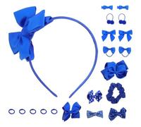 ibasenice 20pcs Blue Hair Accessories Hair Ties Scrunchies Headband Chic Comfortable Wearing Experience Will Not Pull The for Shopping and Traveling Female Friends Daughters