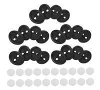 ibasenice 20pcs Car Door Latch Protective Covers Black Shock-absorbing Cushions Anti-collision Buffer Pads Vehicle Lock Guards Easy Install