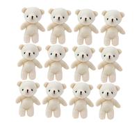 ibasenice 20pcs Cute Mini Bear Pendant Soft Stuffed Animal Linked Bear Figurines for Bag Keychain Backpack Hanging Charms Valentine S Day