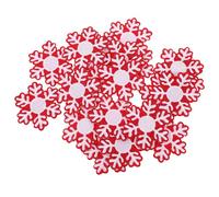 ibasenice 20pcs Embroidered Snowflake Patches with Adhesive Backing, Easy to Use Iron-on Or Sew-on Embroidery Thread Applique for Decorating Clothes and Accessories