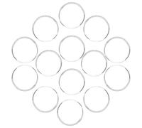 ibasenice 20pcs Glass round Cabochons 1.5cm Nail Polish Colour Display Tips Nail Art Colour Cards for Organising and Showcasing at Home Or Salon