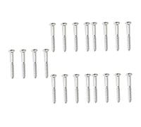 ibasenice 20pcs Guitar Neck Plate Screws Metal Reinforcement for Easy Installation for Guitar Maintenance and Repairs