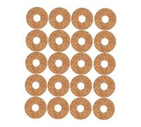 ibasenice 20pcs Guitar Pick Handle Cork Non-slip Grip Pads for Ukulele Picks Holder Reusable round Grip Support Cushion for Bass Holder