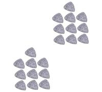 ibasenice 20pcs Guitar Picks Wool Felt Material Acoustic Guitar Plectrums Ukulele Picks Grey
