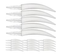 ibasenice 20PCS Halloween Teeth Fangs DIY Jack O Lantern Pumpkin Teeth Decorations for Halloween Party School Activity Plastic Fake Kit for Spooky Home Decor
