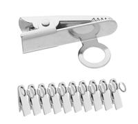 ibasenice 20pcs Lapel Mic Clip Secure Wired Microphone Clips for Ties Suits Shirts Mic Holder for Presenters Actors Educators