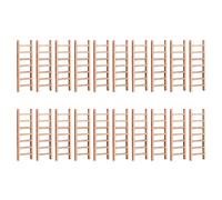 ibasenice 20pcs Mini Wooden Staircase Model Ornaments Creative Smooth Surface Safe Home Scenery Staircase for Sand Table Landscaping DIY Decoration