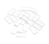 ibasenice 20Pcs Miniature Glass Bricks 1/12 Scale Rectangle DIY Model Stones for Dollhouse Building Excellent Light Refraction Craft Supplies