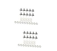 ibasenice 20pcs Mono Jack Socket Connector for Guitar Chrome Finish Guitar Jack Plate for Acoustic Electric Bass Parts Accessories