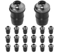 ibasenice 20pcs Motorcycle Windshield Bolts Screws Hardwares Grey | Motorcycle Windshield Mounting Bolts Kit for Bikes, M5x16mm Aluminum and Plastic Replacement Screws