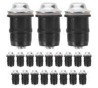 ibasenice 20pcs Motorcycle Windshield Bolts Screws Hardwares Kits Silver | Motorcycle Windscreen Screws Kit for Bikes, M5x16mm Aluminum and Plastic Replacement Screws for Repair