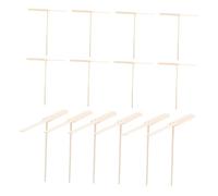 ibasenice 20Pcs Natural Wood Flying for Outdoor Throw and Catch Bamboo Dragonfly Flyers for Garden Play Party Favors for Active Family Fun and Physical Coordination