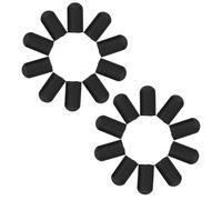 ibasenice 20pcs Noise-cancelling Silicone Drum Mute Tips Silent Practice Covers for Percussion Mute Accessories Drumstick Replacement Dampeners Hole