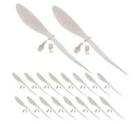 ibasenice 20pcs Plastic Propellers for Model Aircraft Accessories Rubber Band Powered Plane Blades Design for Helicopters Gliders and Science Projects